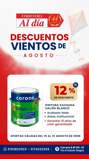 Promoción mes de Agosto