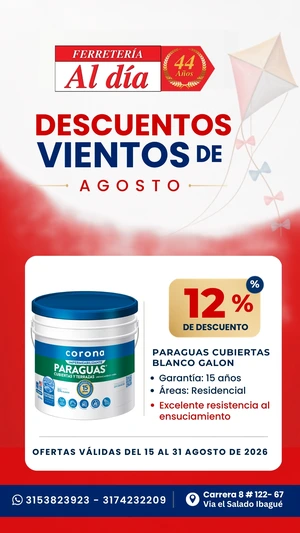 Promoción mes de Agosto