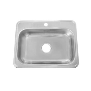 Lavaplatos sencillo acero inoxidable Vital Empotrar 53 x 43cm Socoda