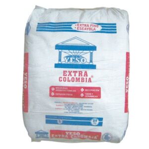 Yeso extra fino Colombia 25 kilos
