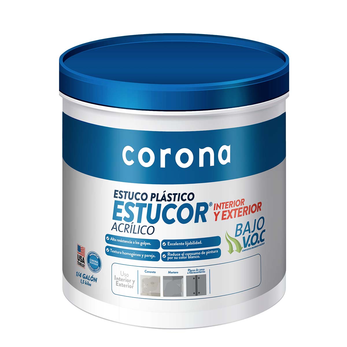 ESTUCOR® Estuco Plastico Corona