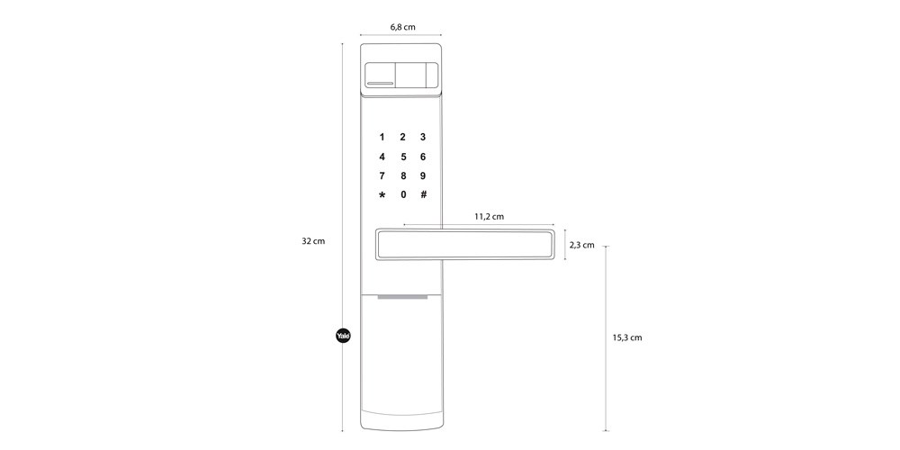 CERRADURA DIGITAL YMF40 EMBUTIR Yale - Imagen 7